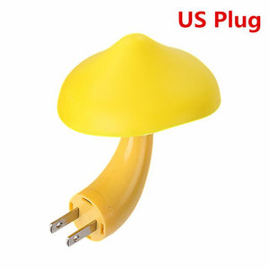 LED Night Light Mushroom Wall Socket Lights Lamp for Bedroom Home Decoration with EU US Plug Baby Sleeping Light