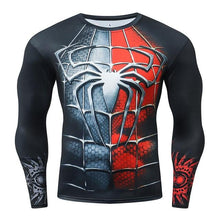 Load image into Gallery viewer, Compression Shirt Workout Training Fitness Men Cosplay Rashgard Plus Size Bodybuilding T shirt 3D Printed Superman Tops For Male