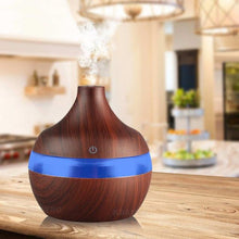 Load image into Gallery viewer, EJOAI 300ml USB Wood Grain Essential Oil Aroma Diffuser Electric Aromatherapy Mist Maker with 7 Color LED Lights for Home Office